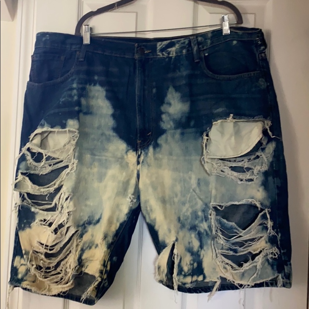 Ripped knee Shorts. FUNKY
